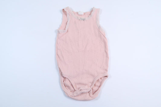 Lyserød hørbody fra H&M i størrelse 80