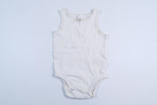 Hvid hørbody fra H&M i størrelse 80