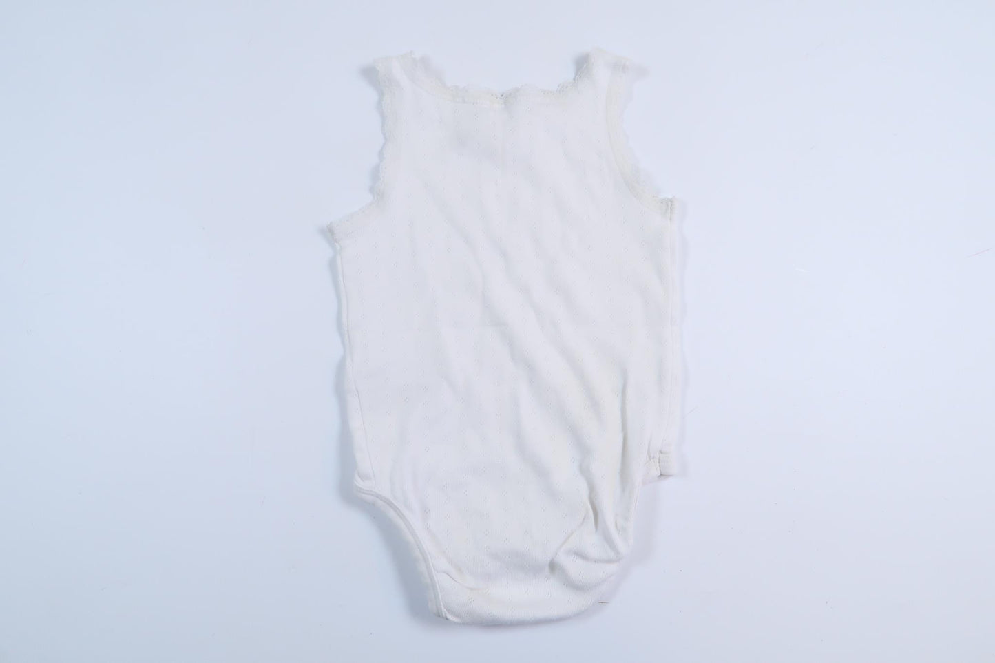 Hvid hørbody fra H&M i størrelse 80