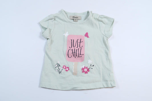 Mintgrøn kortærmet skjorte fra Sweetie i størrelse 74