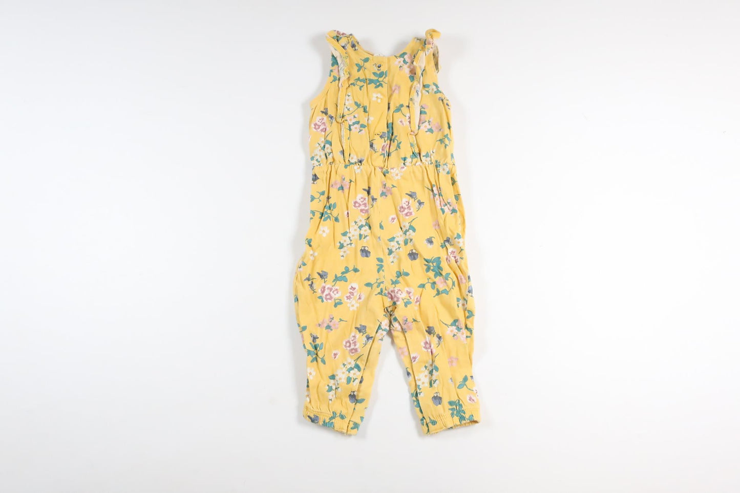 Gul blomsterjumpsuit fra Lindex i størrelse 62
