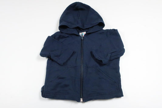 Marineblå hættejakke fra Linus & Lotta i størrelse 60