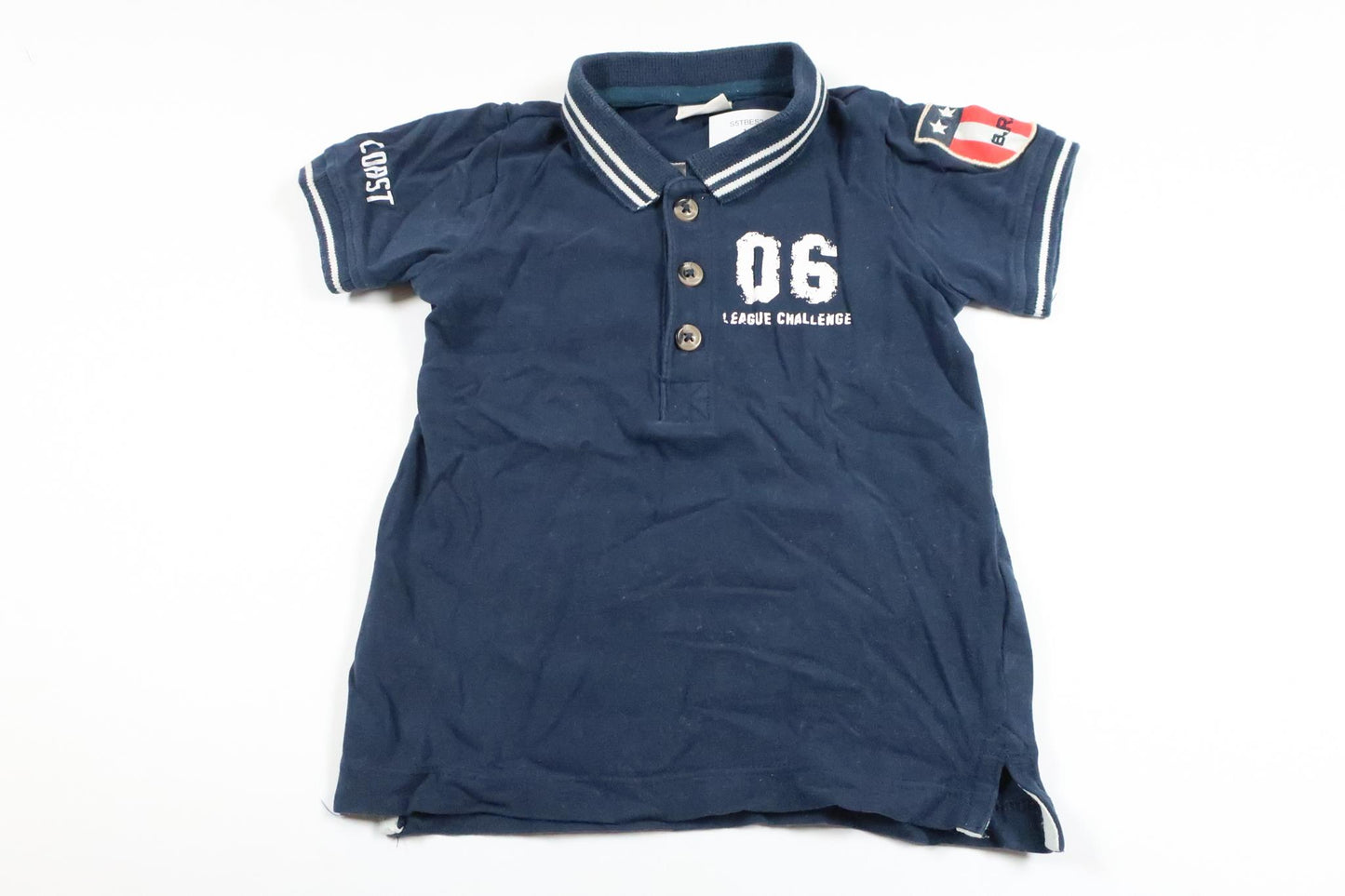 Poloshirt fra Lindex - Størrelse 74 - Marineblå