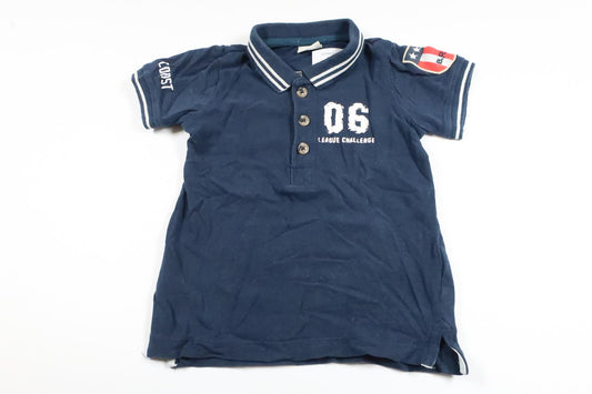 Poloshirt fra Lindex - Størrelse 74 - Marineblå