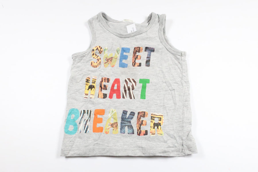 Tanktop fra H&M - Størrelse 74 - Grå
