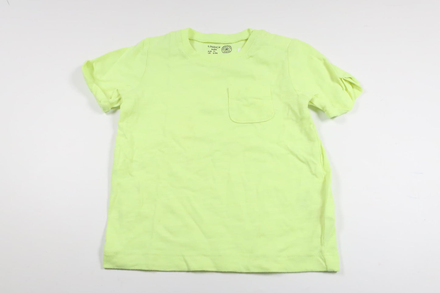 T-shirt fra Lindex - Størrelse 74 - Neon