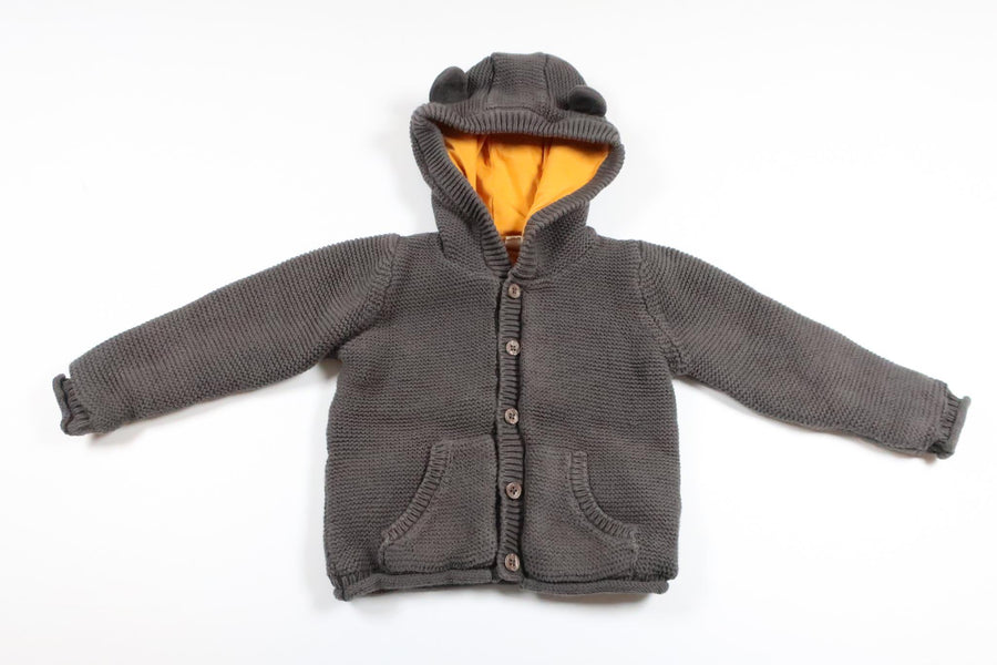 Strikket cardigan fra Lupilu - Størrelse 74/80 - Grå