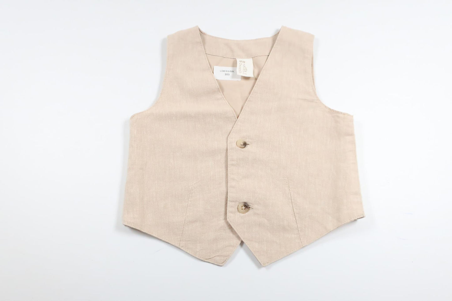 Habitvest fra H&M - Størrelse 74 - Beige