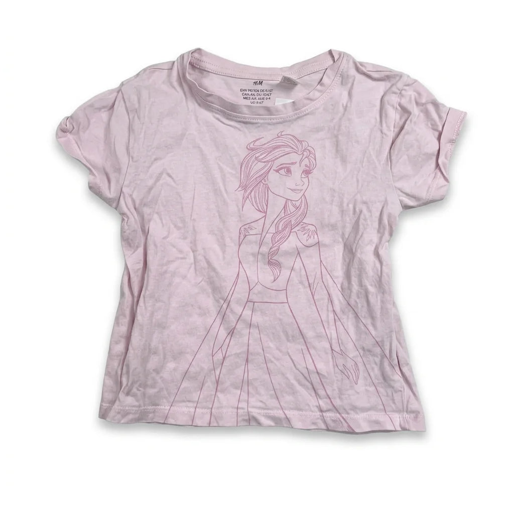 Mönstrad t-shirt från H&M - Storlek 98/104 - Rosa