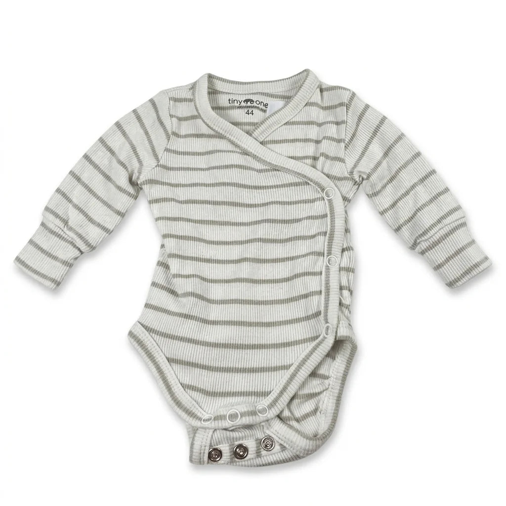 Randig body från Tiny One - Storlek 44 - Vit