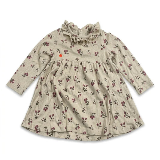 Blommig klänning från Tiny One - Storlek 80 - Beige