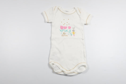 Bodysuit fra Petit Bateau - Størrelse 56/62 - Hvid