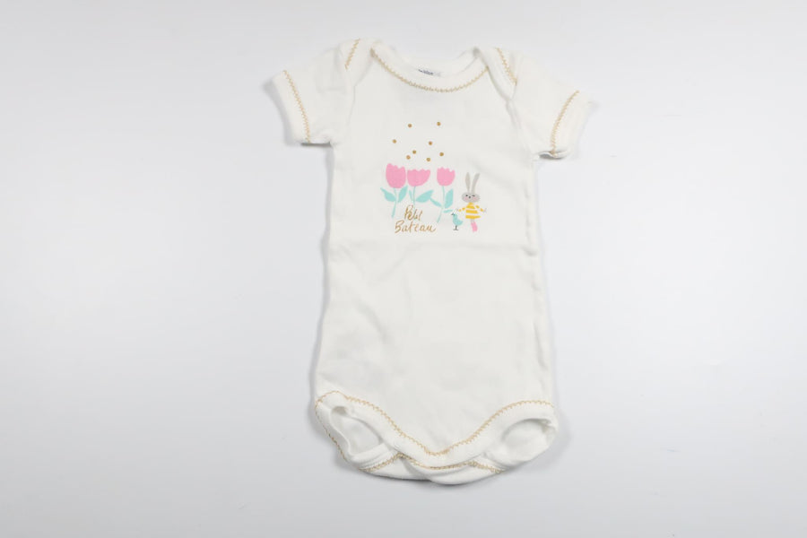 Bodysuit fra Petit Bateau - Størrelse 56/62 - Hvid