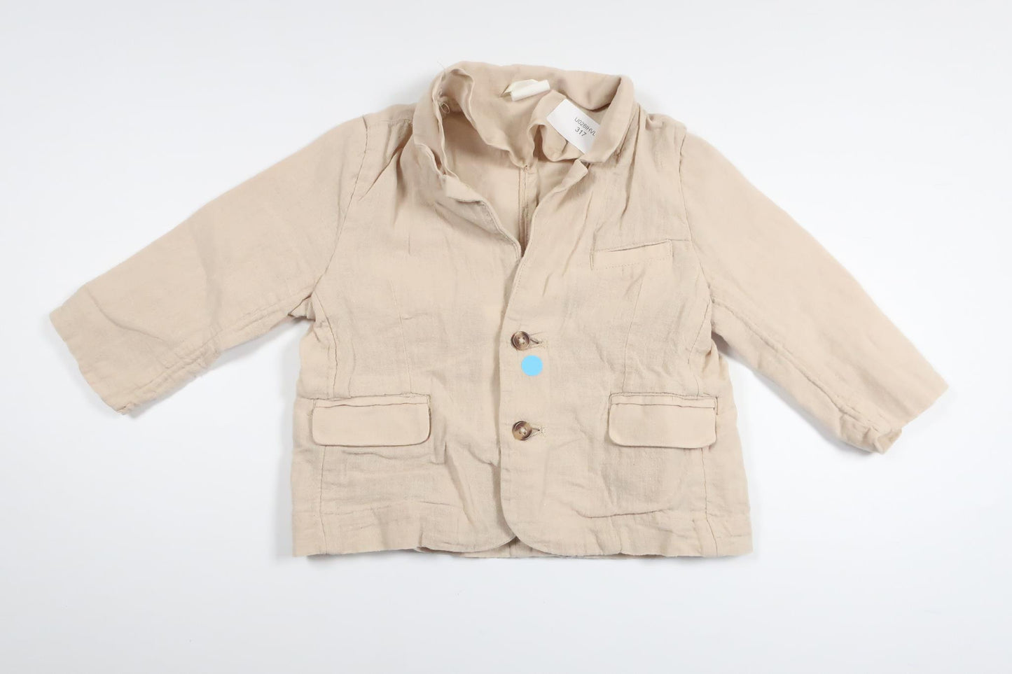 Blazer i hørblanding fra H&M - Størrelse 68 - Beige