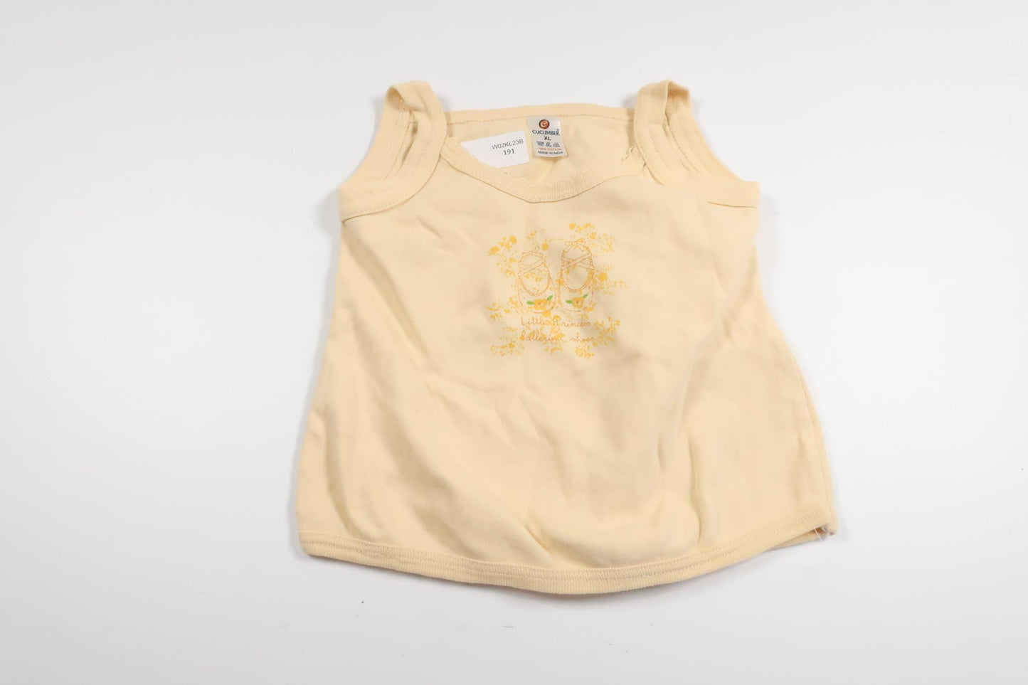 Tanktop fra Ukendt - Størrelse 74/80 - Gul