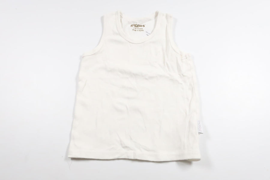 Tanktop fra Ukendt - Størrelse 62/68 - Hvid
