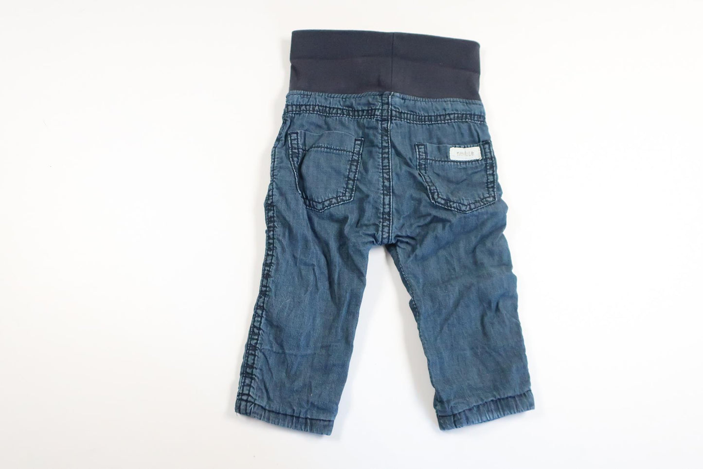 Letforede bukser fra Newbie - Størrelse 62 - Denim