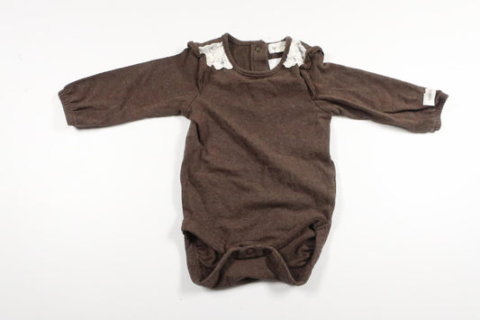 Bodysuit fra Newbie - Størrelse 62 - Brun