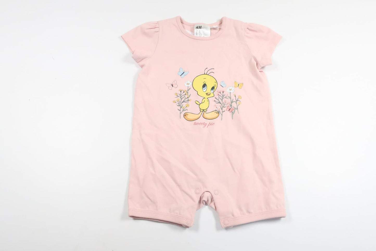 Pyjamas fra H&M - Størrelse 68 - Lyserød