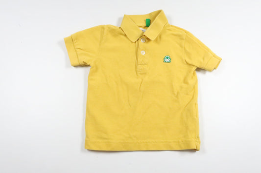 Poloshirt fra United Colors of Benetton - Størrelse 80 - Gul