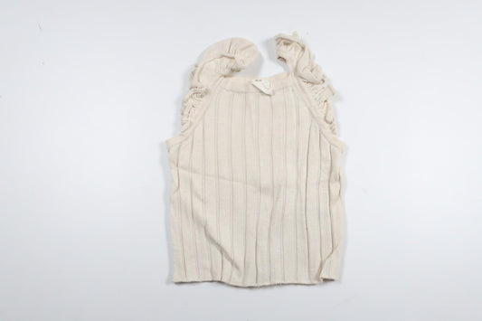 Strikket tanktop fra H&M - Størrelse 68/74 - Off-white