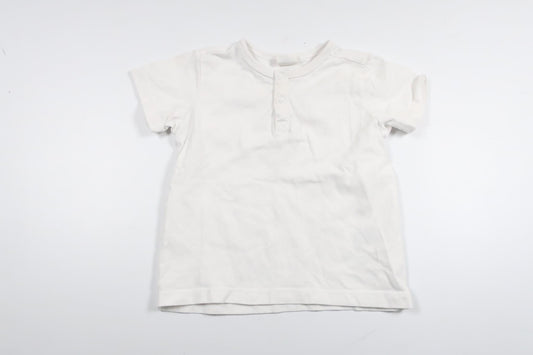T-shirt fra H&M - Størrelse 68 - Hvid