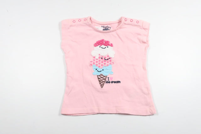 T-shirt fra Hatley - Størrelse 68/74 - Lyserød