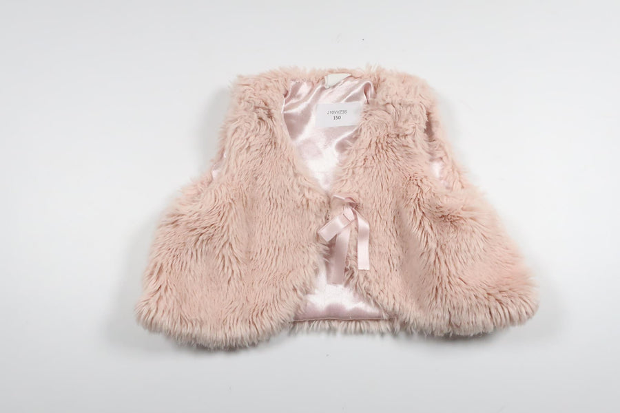 Vest i kunstpels fra H&M - Størrelse 68 - Lyserød