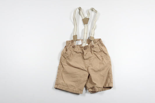 Strømpeholdershorts fra H&M - Størrelse 74 - Beige