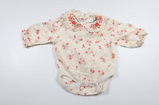 Bodysuit med krave fra Next - Størrelse 56 - Off-white