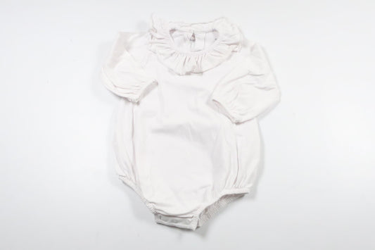 Bodysuit med flæse fra ICA I Love Eco - Størrelse 62 - Hvid