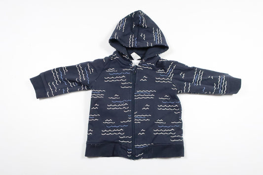 Hættejakke fra Lindex - Størrelse 68 - Marineblå