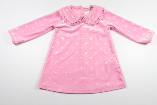 Velourkjole fra H&M - Størrelse 80 - Lyserød