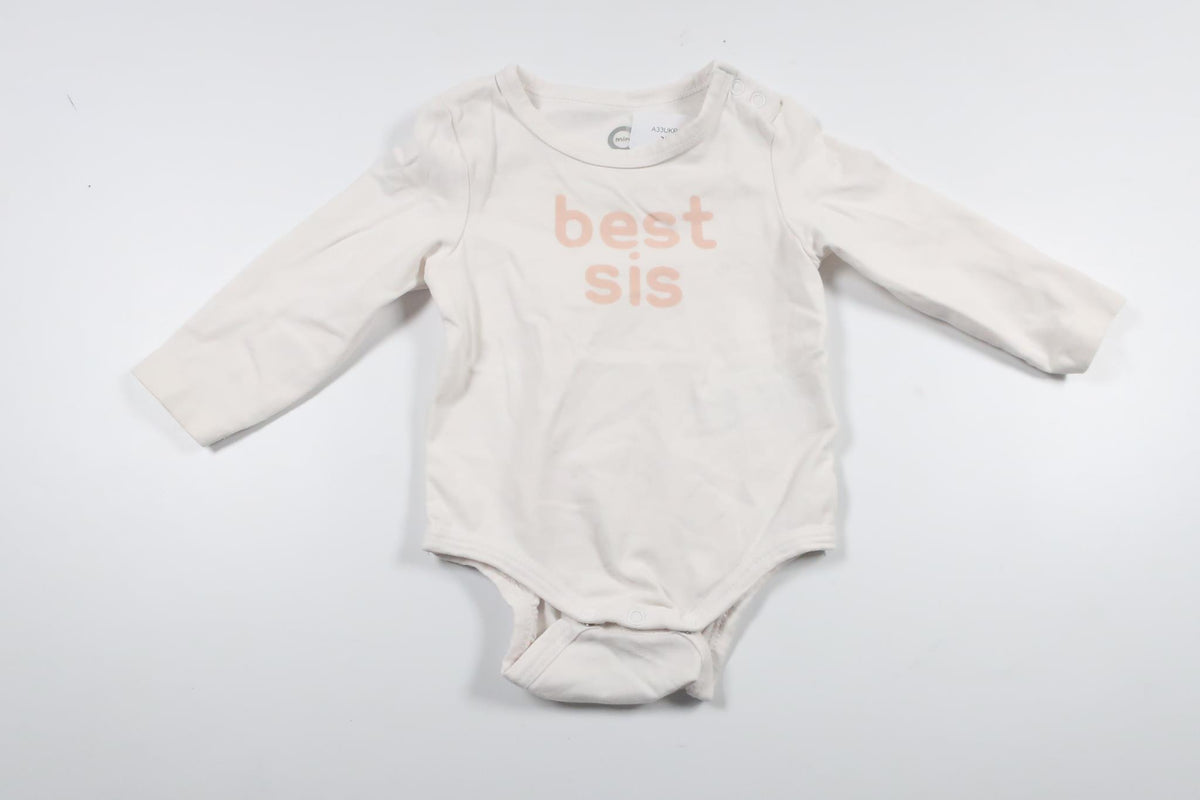 Bodysuit "Bedste Søster" fra Cubus - Størrelse 62 - Hvid