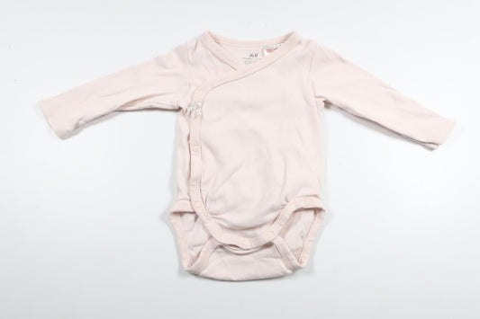Wrap-body fra H&M - Størrelse 56/62 - Lyserød