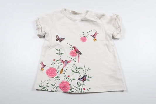 T-shirt fra Kappahl - Størrelse 68 - Hvid
