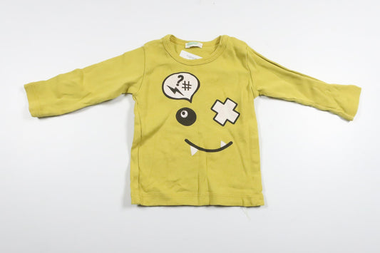 Sweater fra United Colors of Benetton - Størrelse 56 - Grøn/Gul