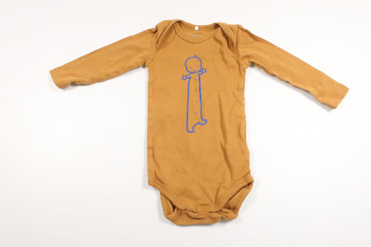 Bodysuit fra Name It - Størrelse 74 - Brun