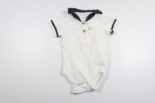 Bodysuit fra Newbie - Størrelse 68 - Hvid