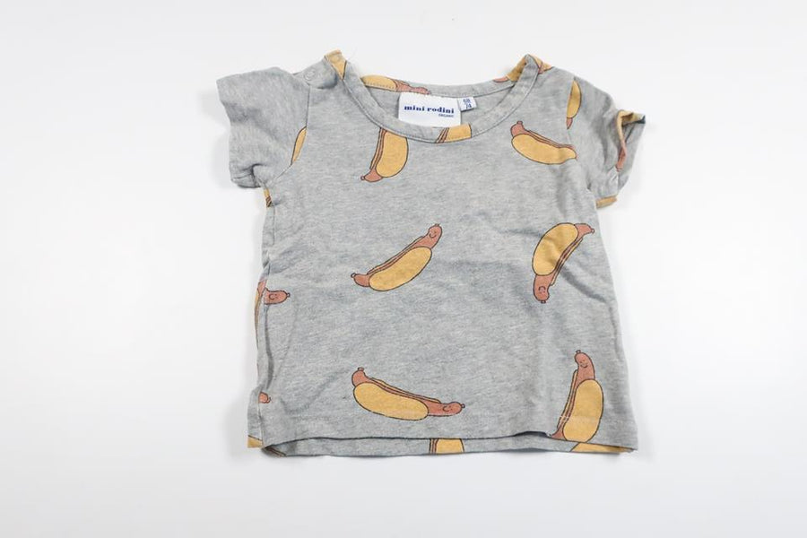 T-shirt fra Mini Rodini - Størrelse 68/74 - Grå