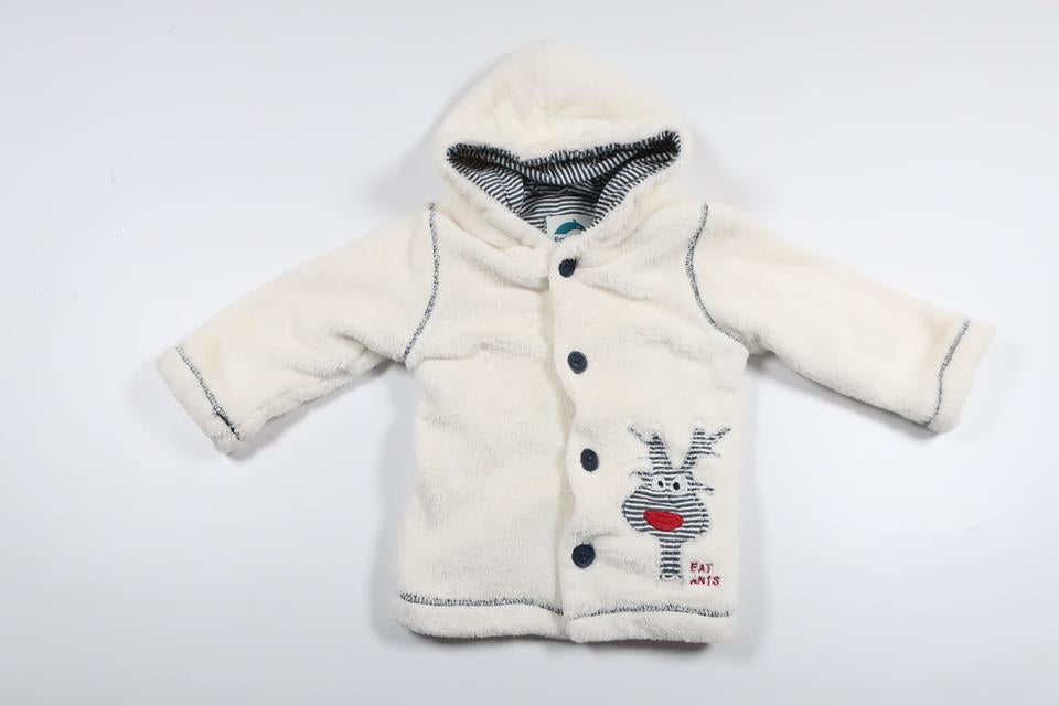 Hættejakke fra Unknown - Størrelse 74 - Hvid