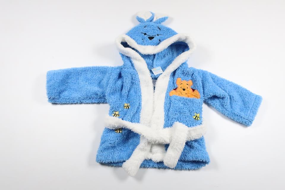 Fleece morgenkåbe/badekåbe fra Ukendt - Størrelse 56/62 - Blå