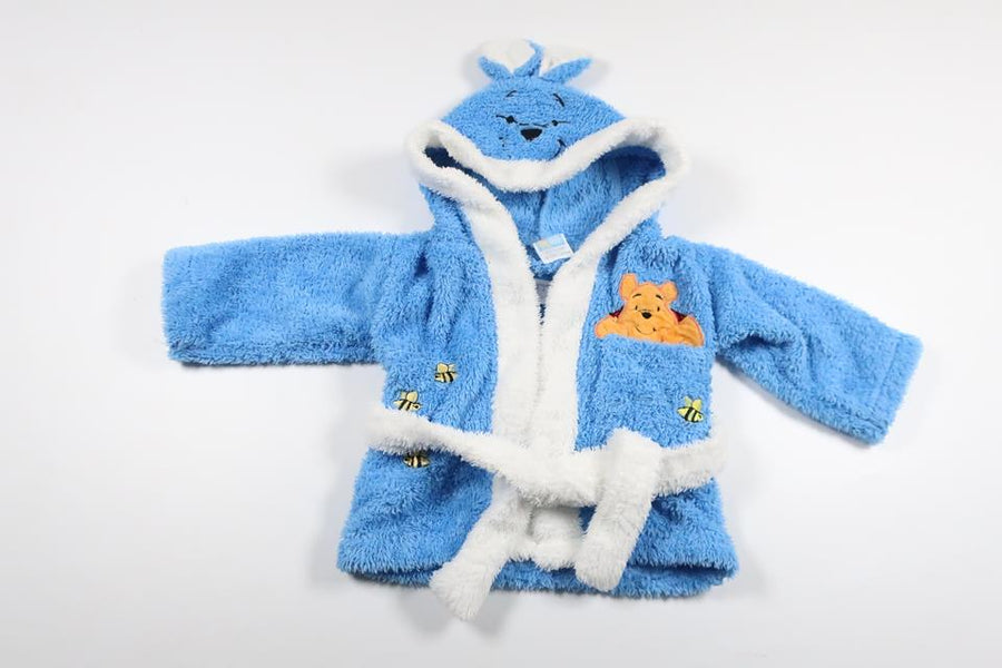 Fleece morgenkåbe/badekåbe fra Ukendt - Størrelse 56/62 - Blå