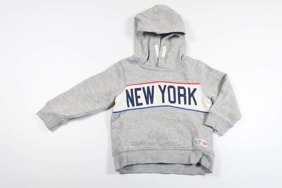 Hættetrøje fra H&M - Størrelse 74/80 - Grå