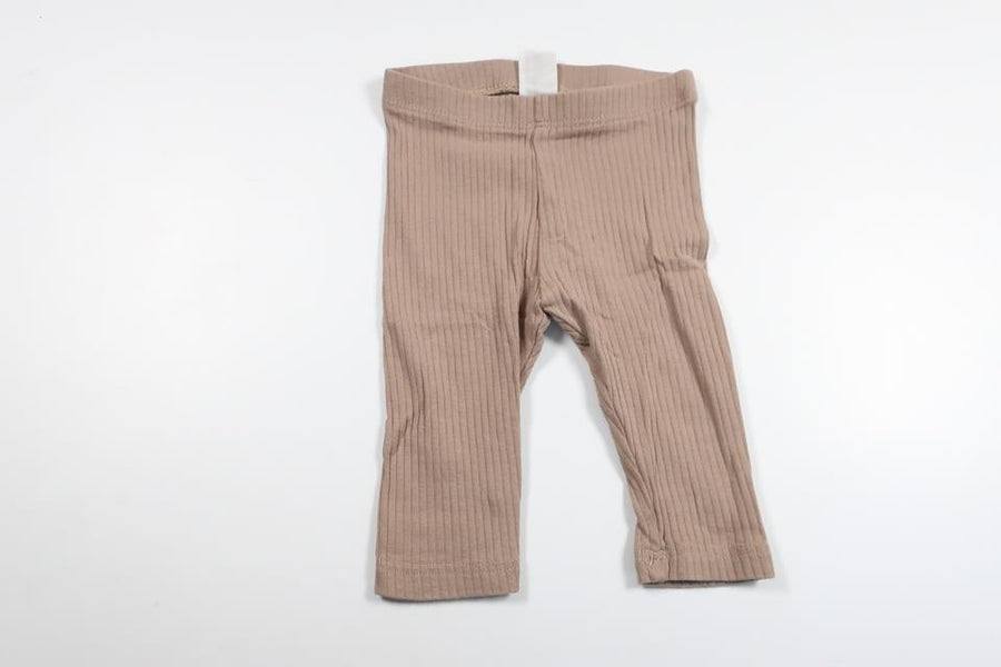 Ribbede bukser fra H&M - Størrelse 56/62 - Beige