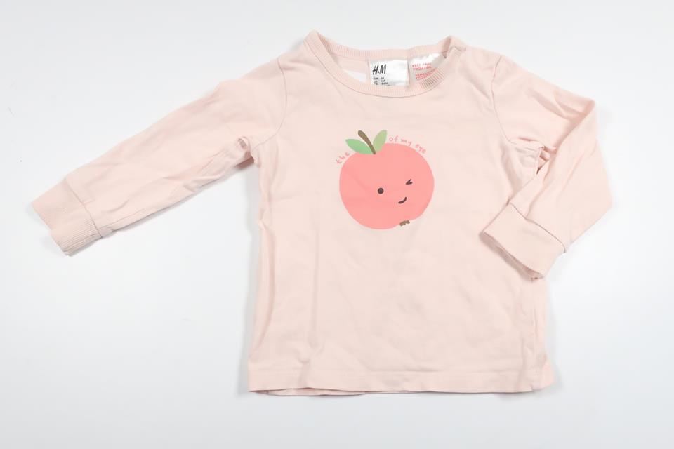 Pyjamastop fra H&M - Størrelse 68 - Lyserød