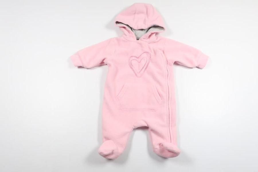 Jumpsuit/overall i fleece fra Cubus - Størrelse 50 - Pink