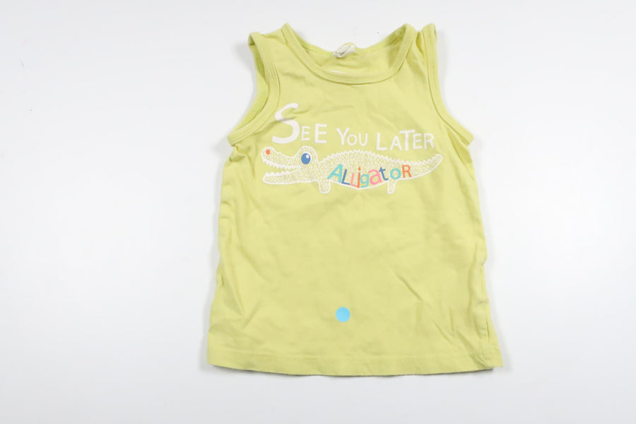 Tanktop fra H&M - Størrelse 68 - Gul