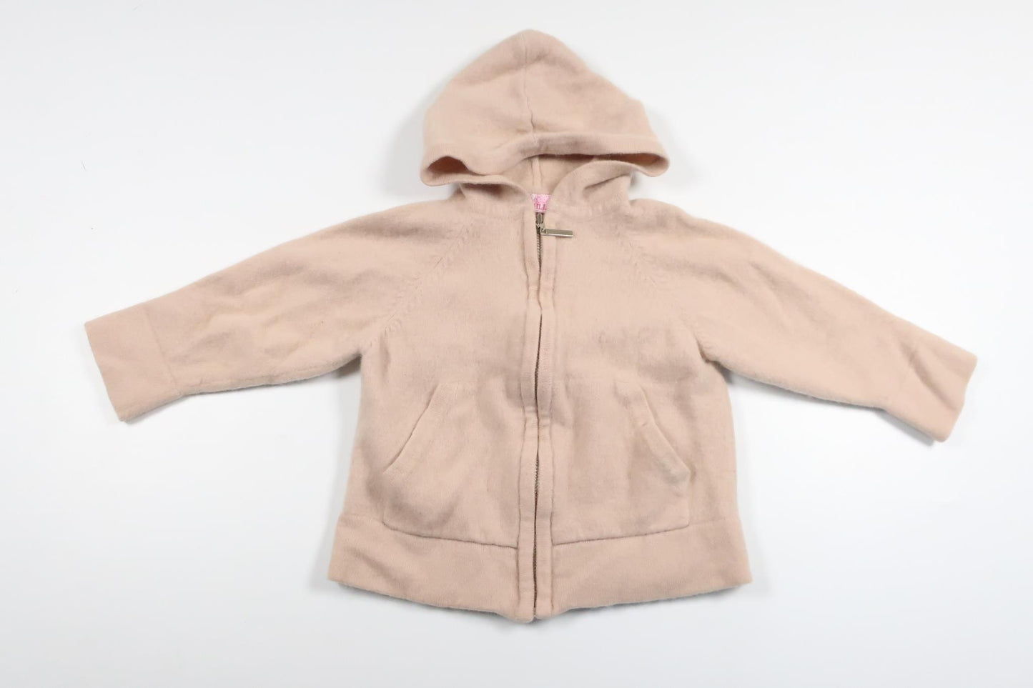 Hættejakke i 100% cashmere fra Camilla - Størrelse 74/80 - Beige