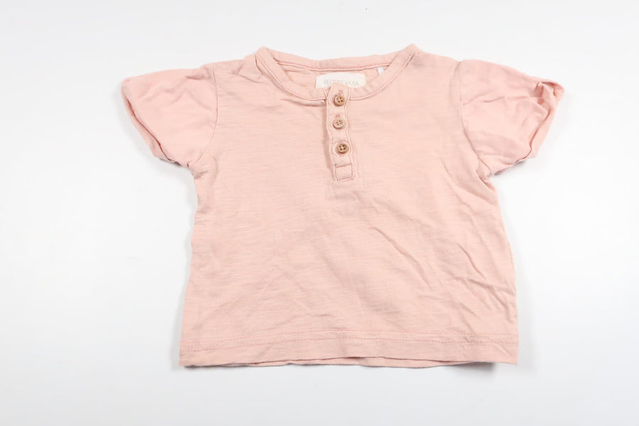 T-shirt fra Petter & Kajsa - Størrelse 50/56 - Lyserød